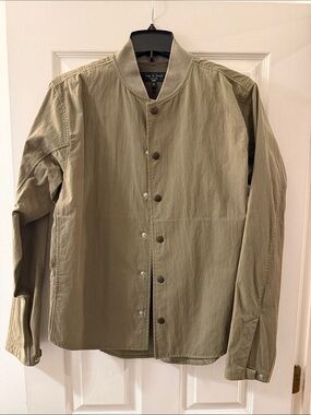 rag & bone Men's Lightweight Olive Shirt Jacket